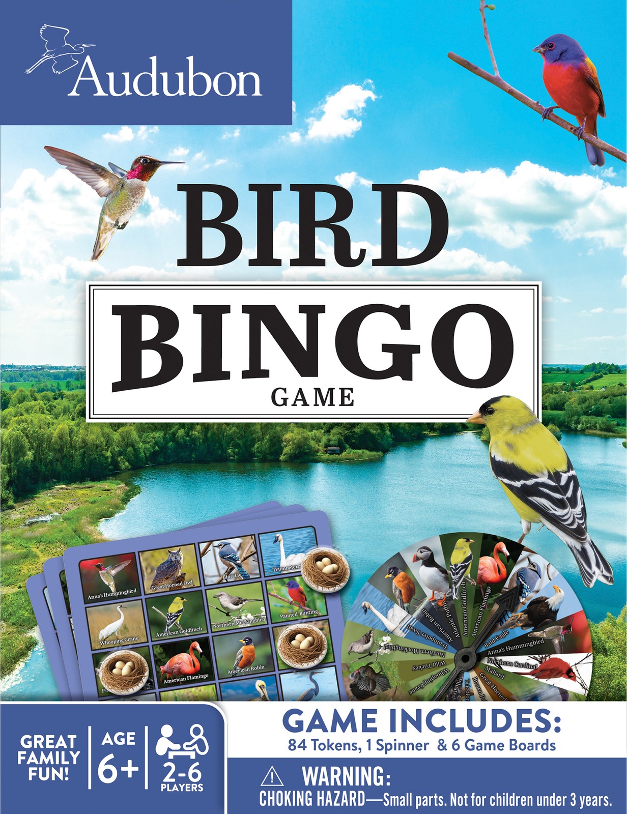 MasterPieces – Audubon – Officially Licensed Bingo Game for Kids and Families