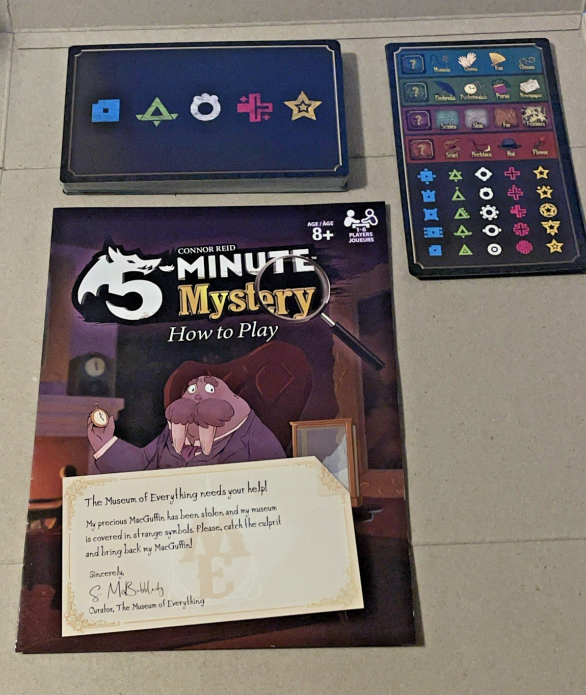 5-Minute Mystery | The Museum of Everything | Ages 8+ | 1-6 Players | COMPLETE