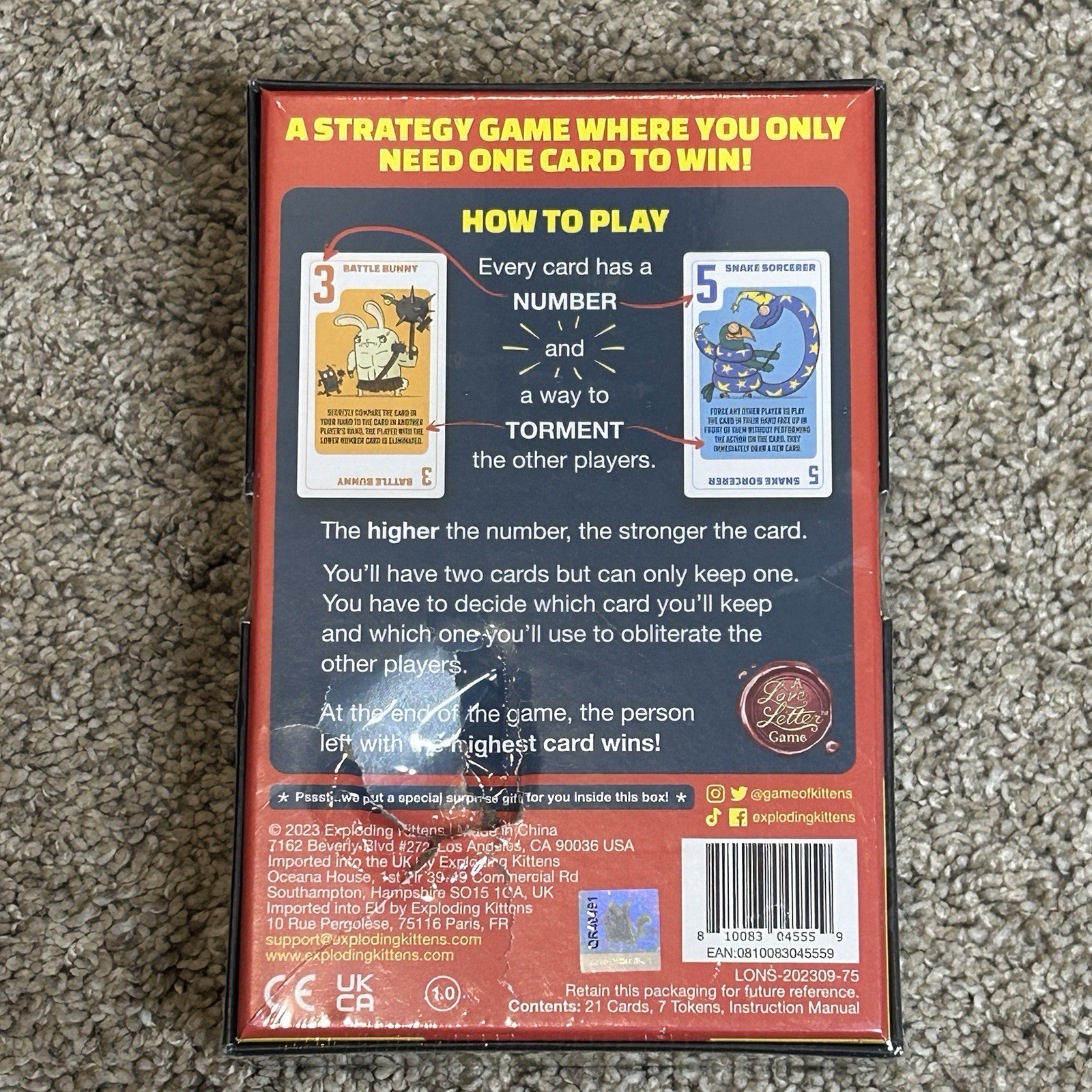 Power Hungry Pets Game By Exploding Kittens A Strategy Party Game New Sealed