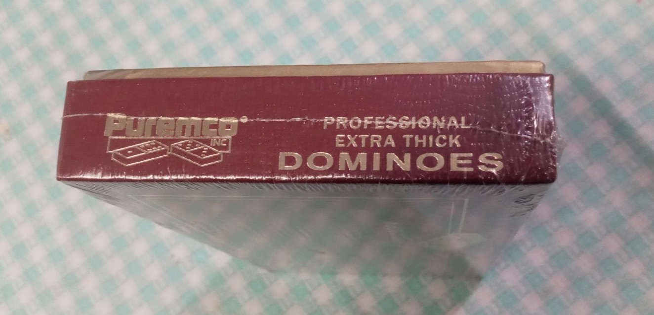 Puremco Marblelike Professional Extra Thick Dominoes Texas Flag USA Made NEW NIP