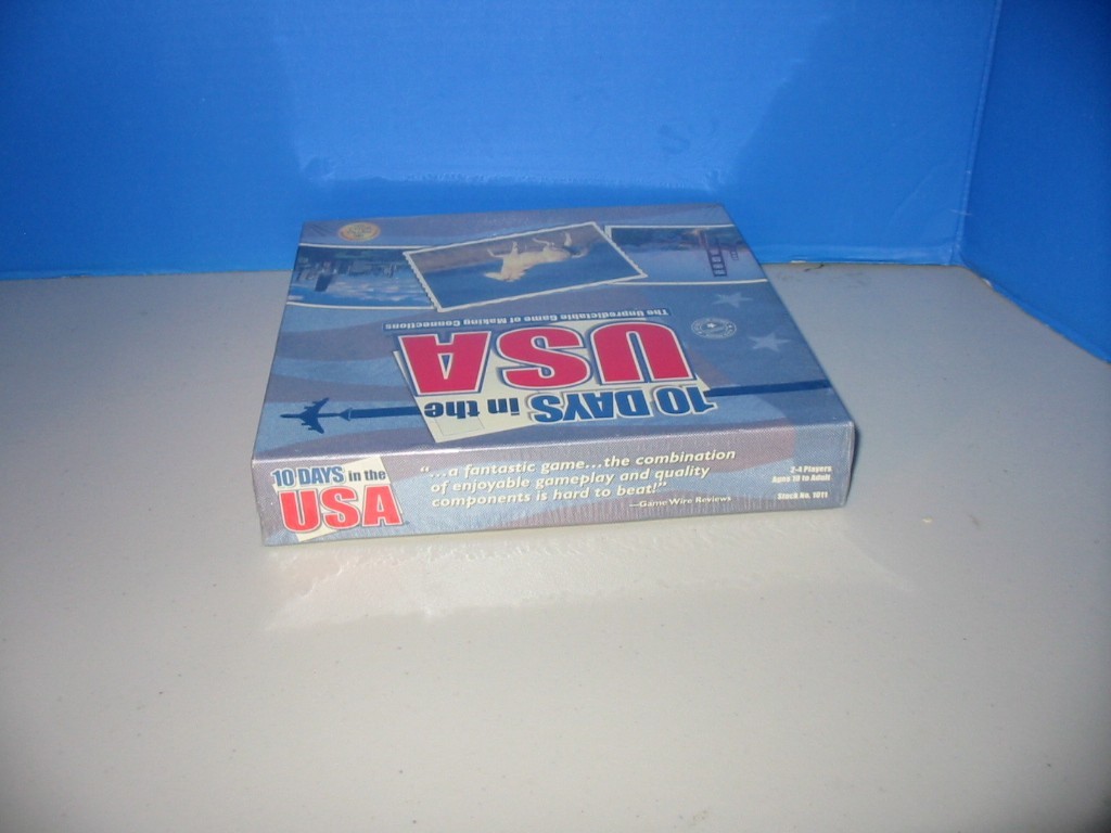 10 Days In the USA Strategy Board Game – Out Of The Box Games Factory Sealed NEW