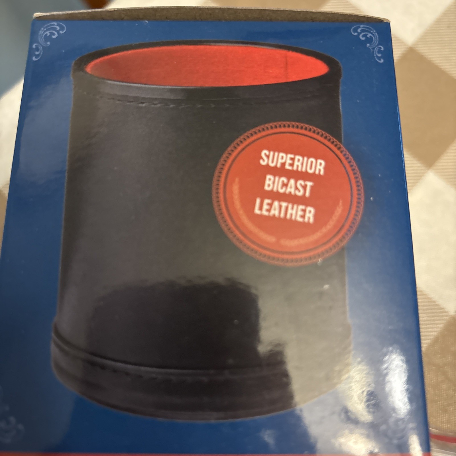 Professional Leatherette Bar Dice Cup And 5 Rounded Corner Dice Brybelly Elite