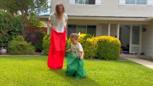 53PCS Outdoor Carnival Games Set – Bean Bags, Ring Toss, Sack Race, Egg & Spoon