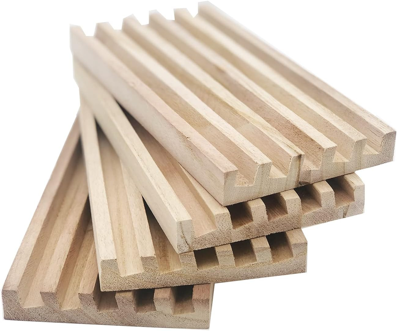 Wooden Domino Trays/Racks Set of 4 Domino Tiles Holders Mexican Train Wooden Tra