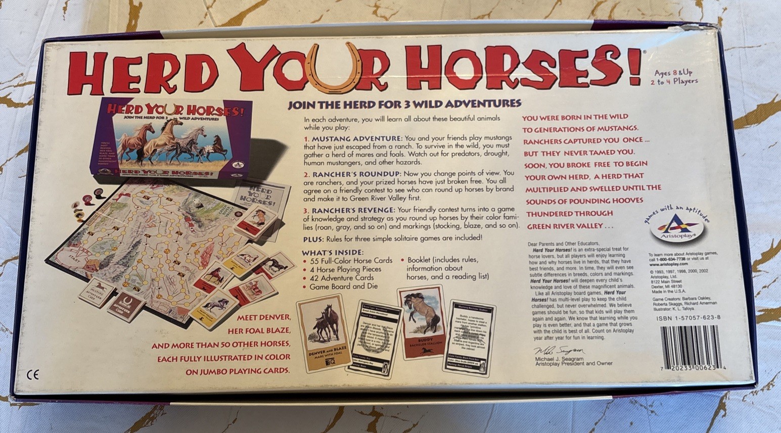 Herd Your Horses Board Game – Join The Herd (100% COMPLETE) 2002 Aristoplay EUC
