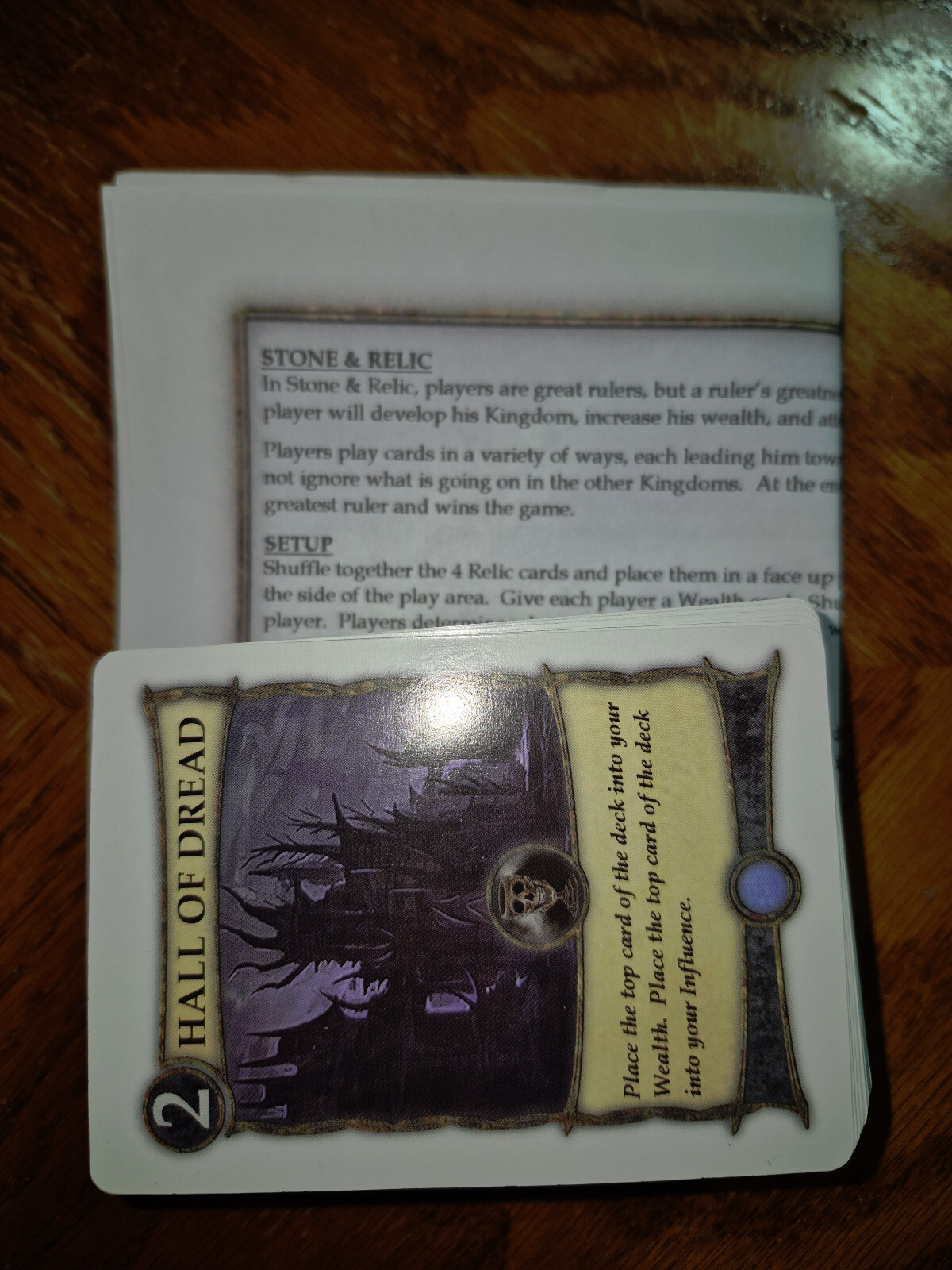 John Clowdus- Stone & Relic – Small Box Games – ‘No Boxed Games’ edition.