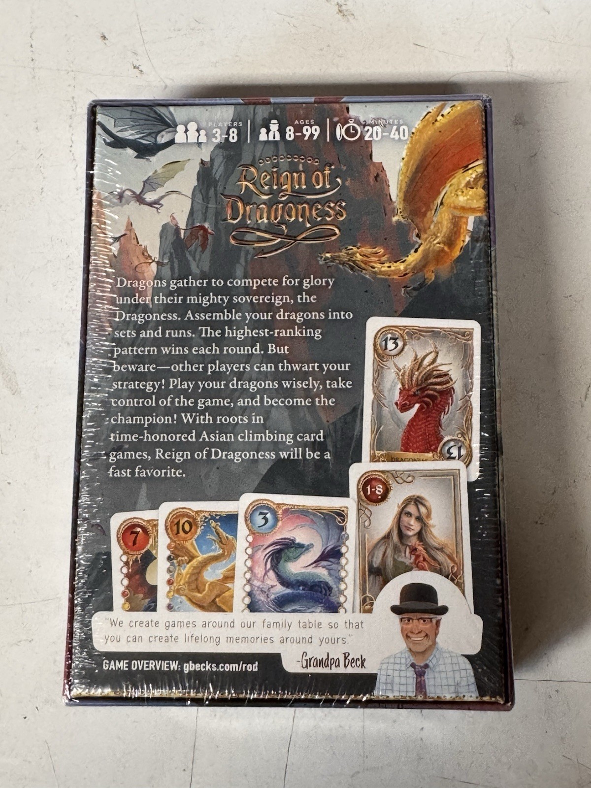 Reign of Dragoness Card Game (Sealed, Brand New) Grandpa Beck’s Games