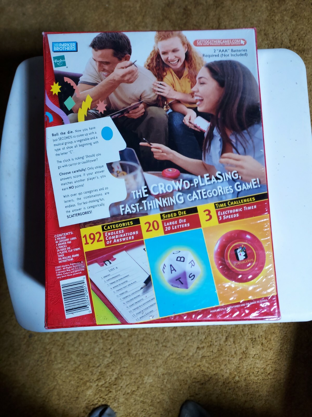SCATTERGORIES Board Game 1988 Edition Milton Bradley Made USA Toy NEW Sealed