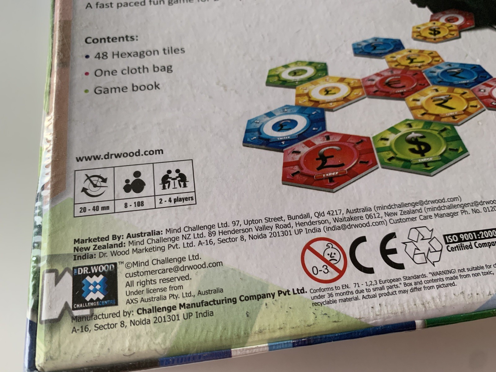 HEXAL Dr. Wood Challenge Centre Sealed Import Strategy Board Game Rare OOP