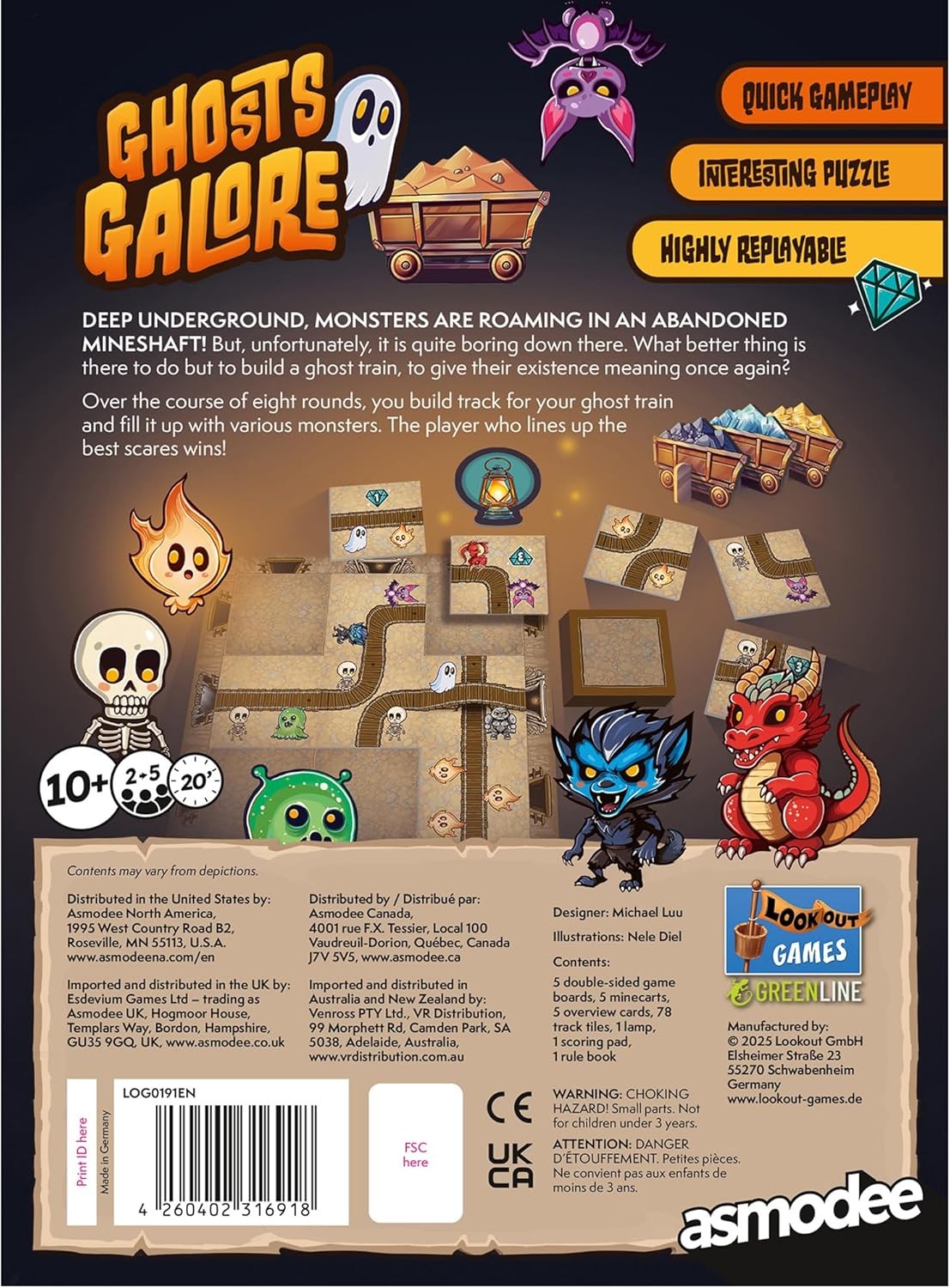 Lookout Games: Ghosts Galore – Board Game