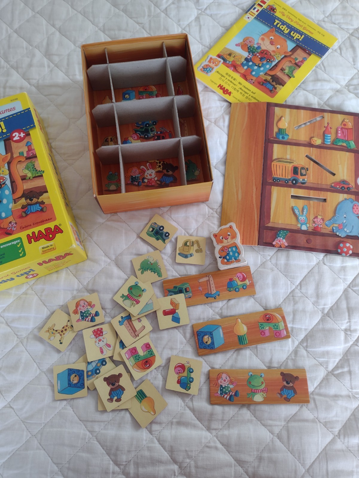 My Very First Tidy Up Board Game By Haba Made In Germany Complete Ages 2+