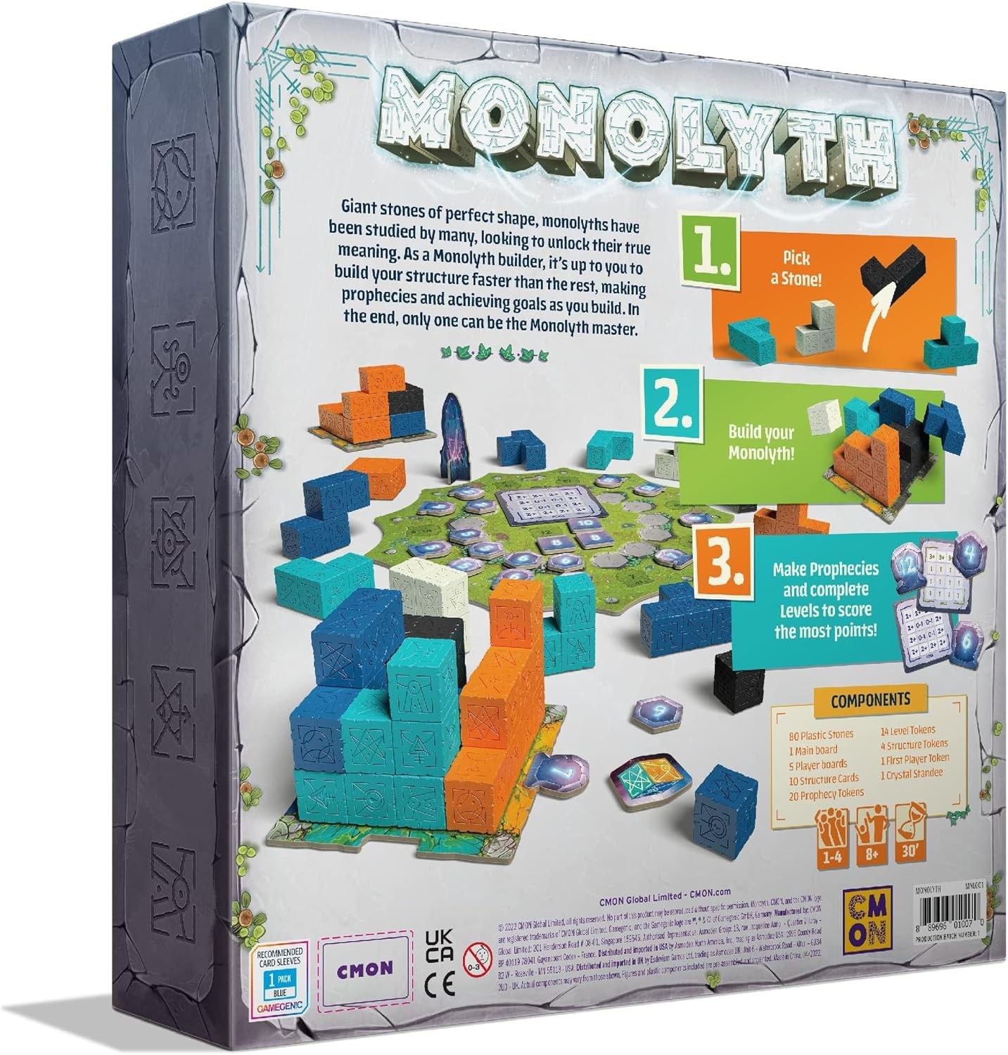 Monolyth – Abstract Strategy Board Game by CMON – New, Sealed – Ships Fast