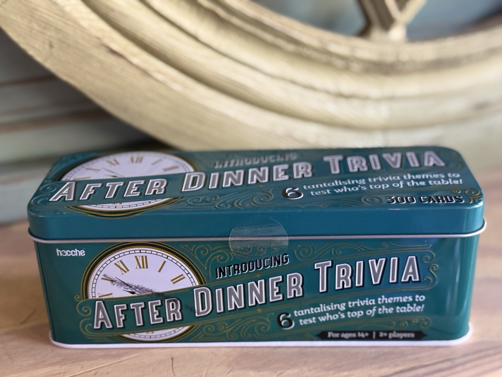 After Dinner Trivia Game in Tin – 300 Cards Hacce / Made in UK