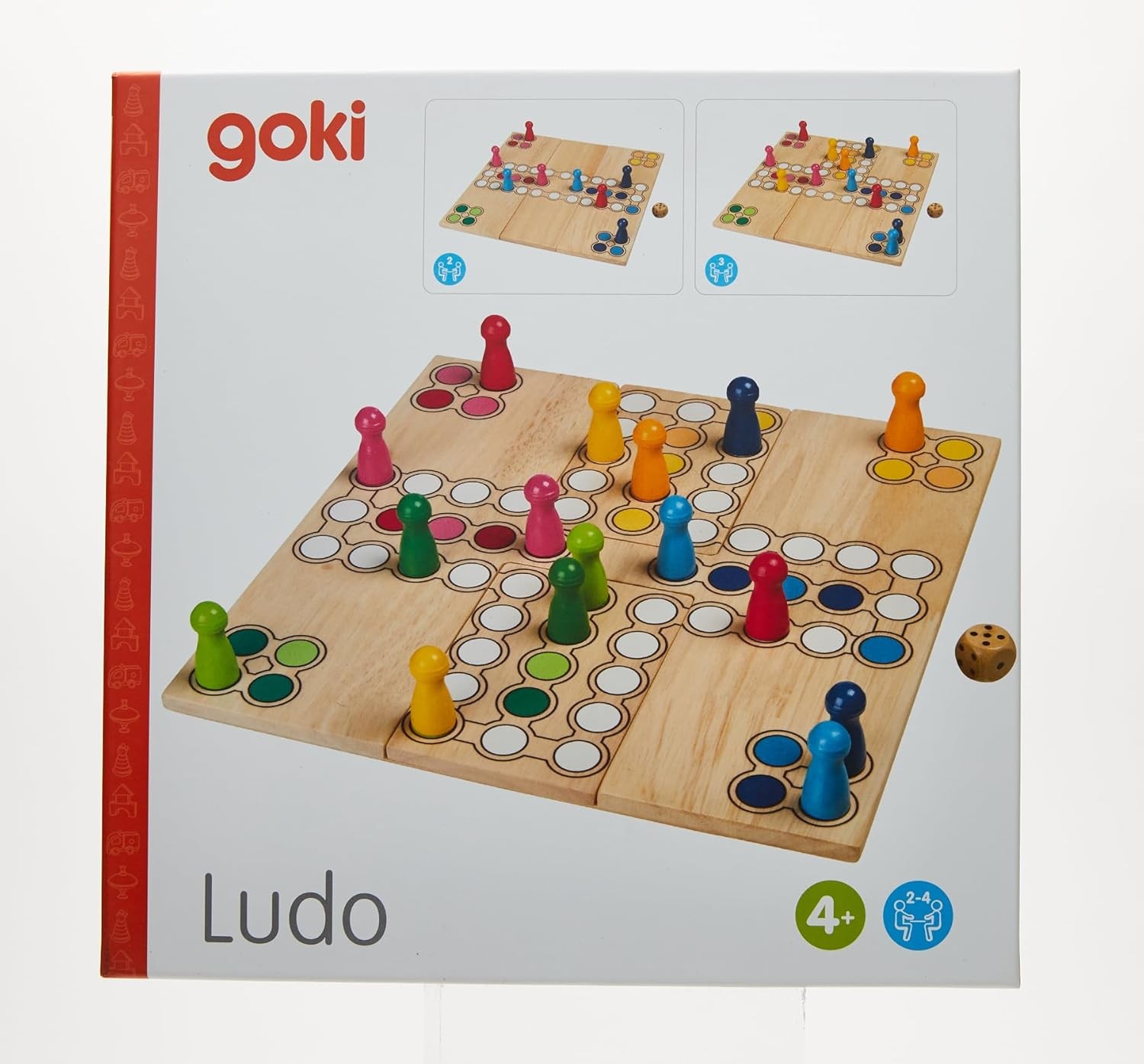 goki 56914 Ludo Board Game, Mixed