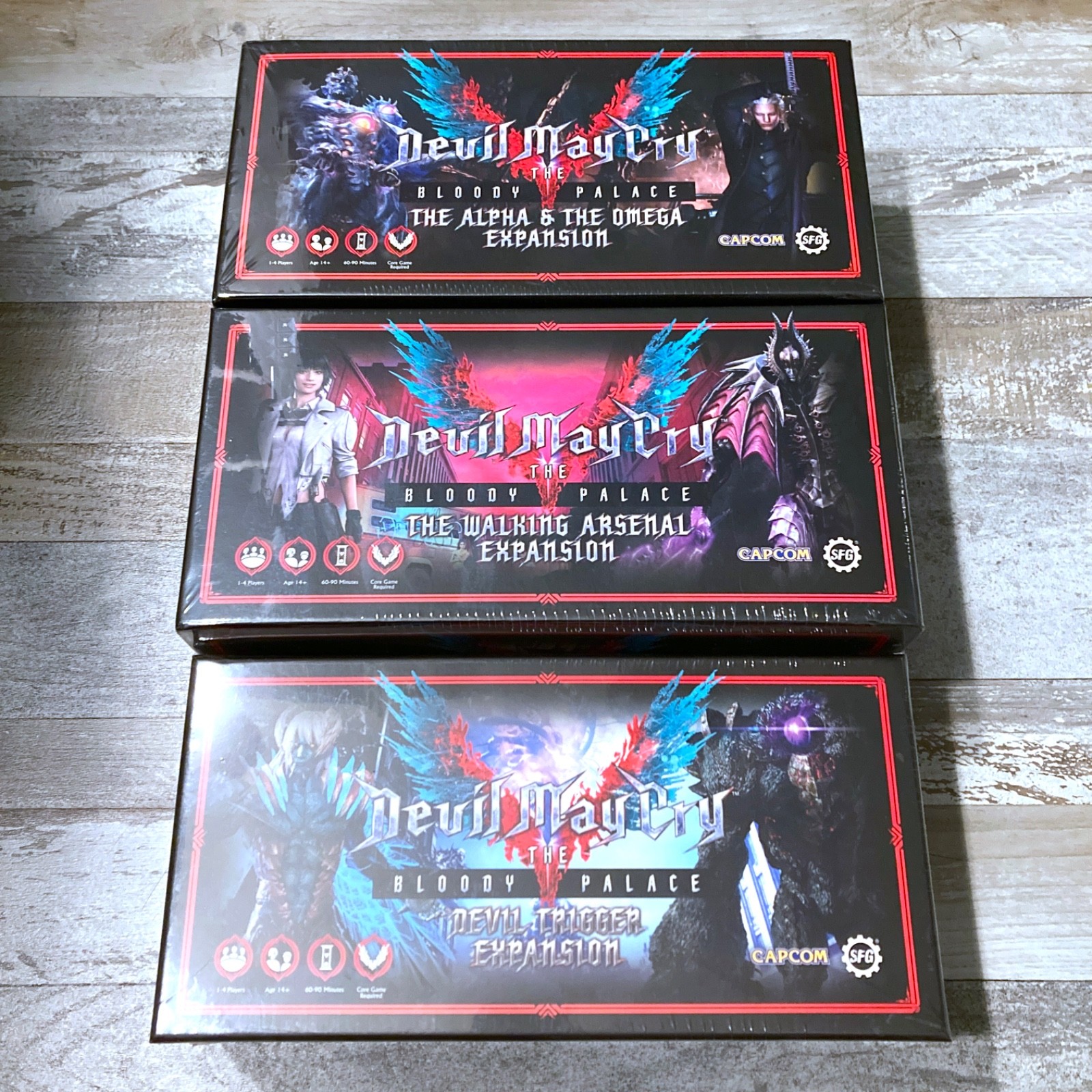 Devil May Cry V Bloody Palace DMC Tabletop Board Game Expansion Lot of 3 Capcom
