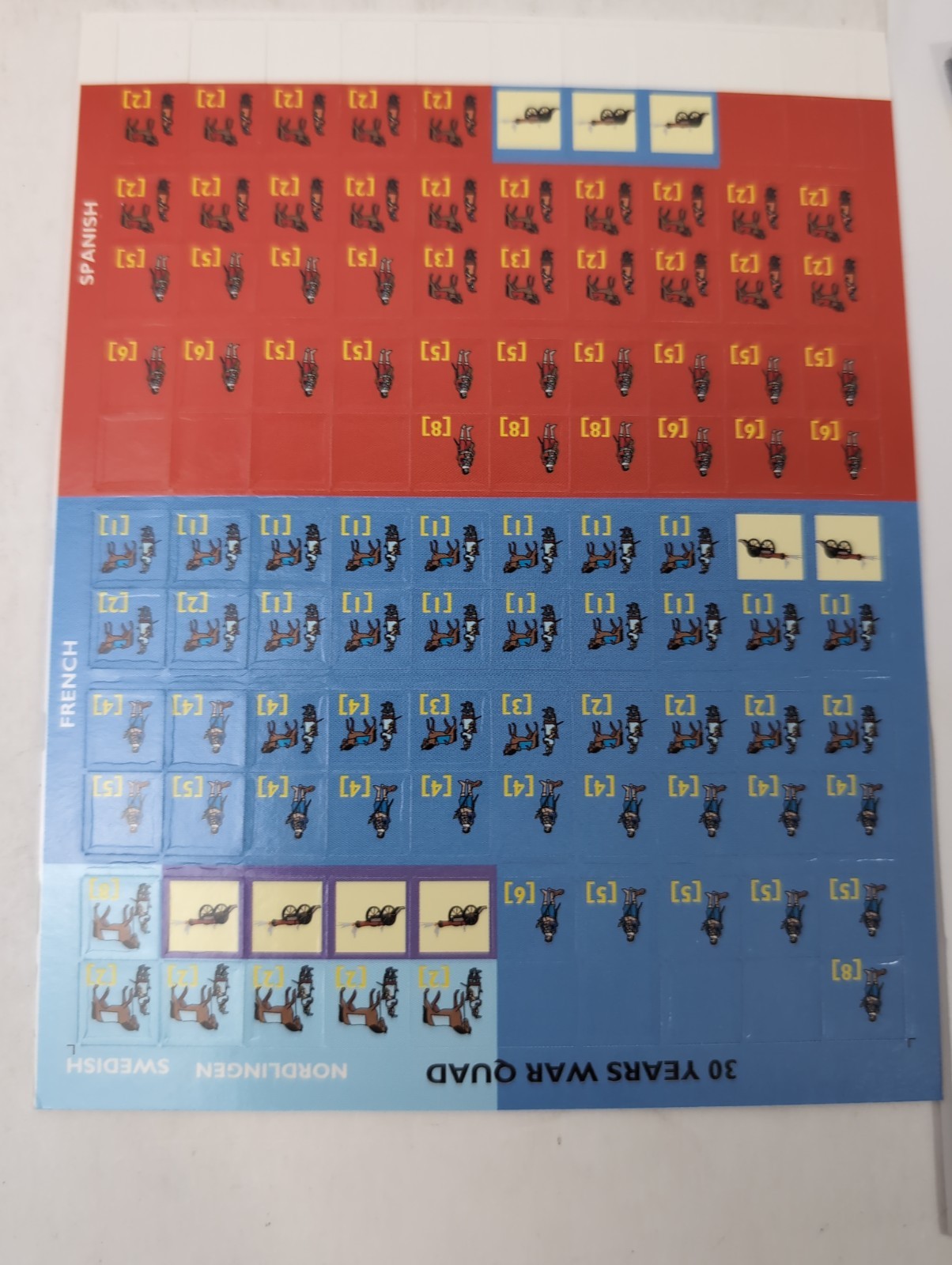 THIRTY YEARS WAR QUAD -1995 SPI / Decision Games – NOS Unpunched