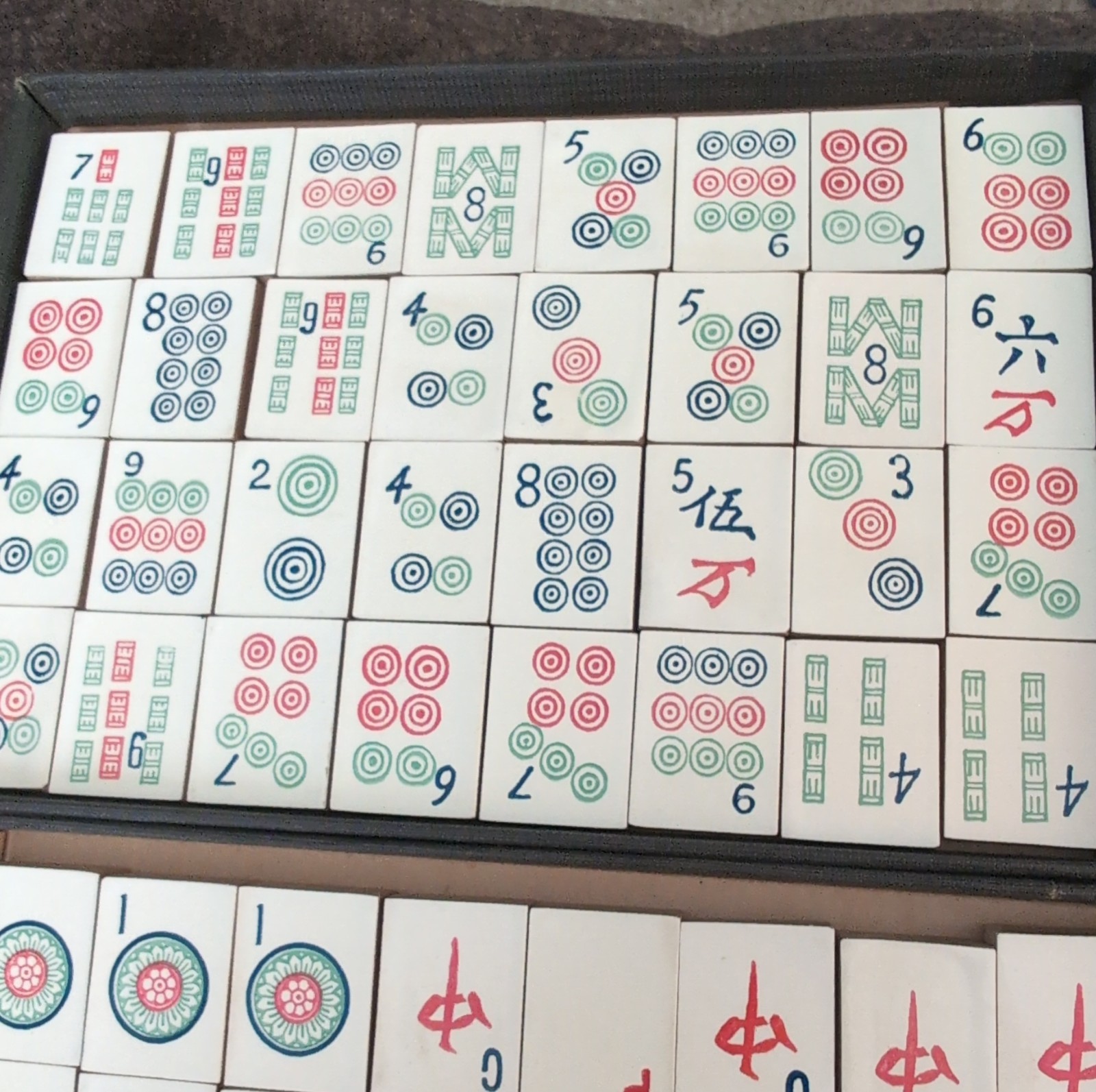 Hillson Mahjong Tile Game Set – Wooden tiles – Vintage 1923