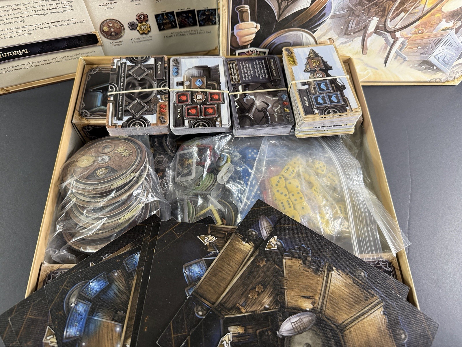 Steampunk Rally Board Game Build Fantastical Machines 2014 COMPLETE 2-8 Players