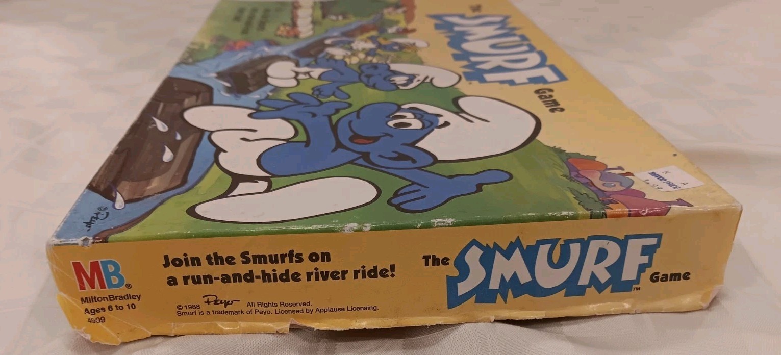 Milton Bradley The Smurf Board Game 1988 – Acceptable Condition – Incomplete