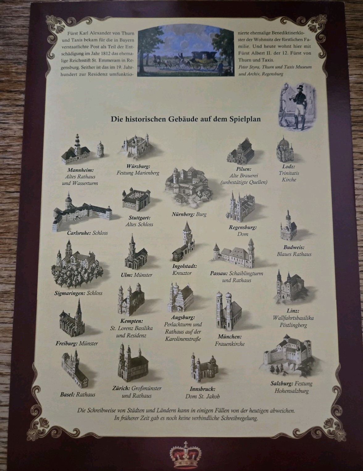 Thurn And Taxis Board Game German Postal Mail Route Hans Im Gluck Complete