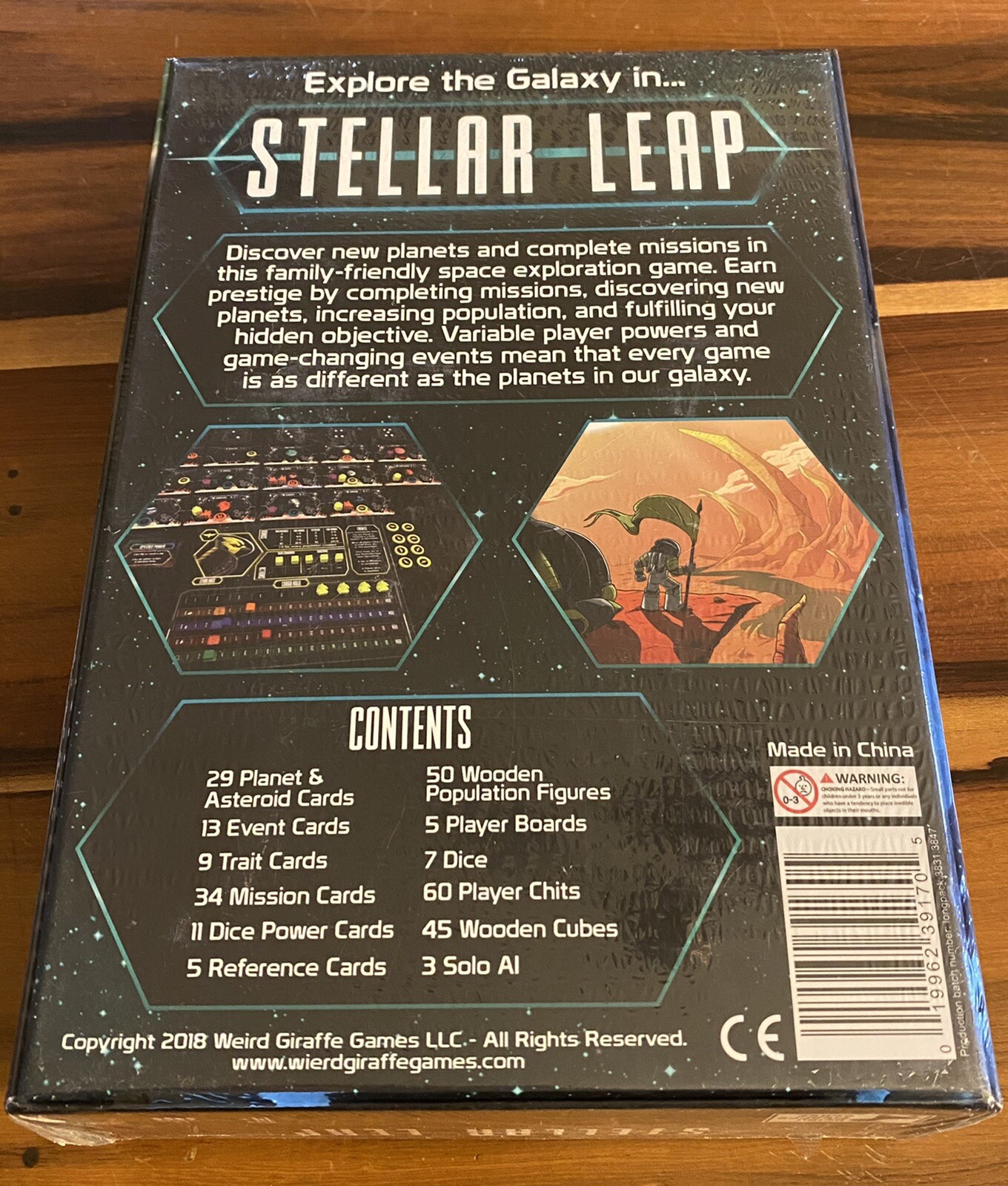 Stellar Leap Board Game – Weird Giraffe Games – Carla Kopp – Brand New b1