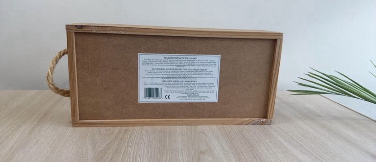 House of Marbles Picnic & Playground Games Compendium Used In Wooden Box J