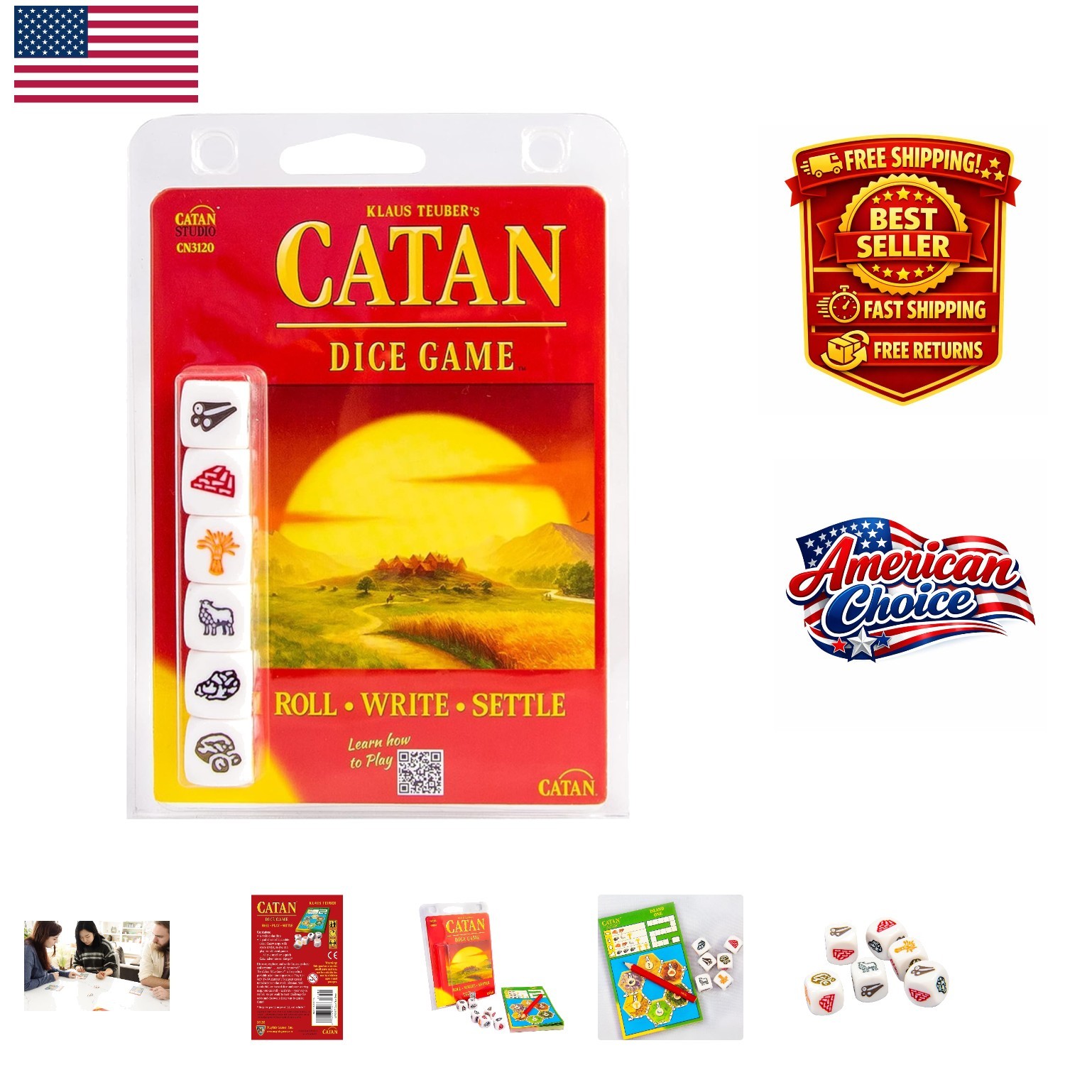 Exciting 15-30 Minute Strategic Dice Game for Families – Ages 7+, 1-4 Players