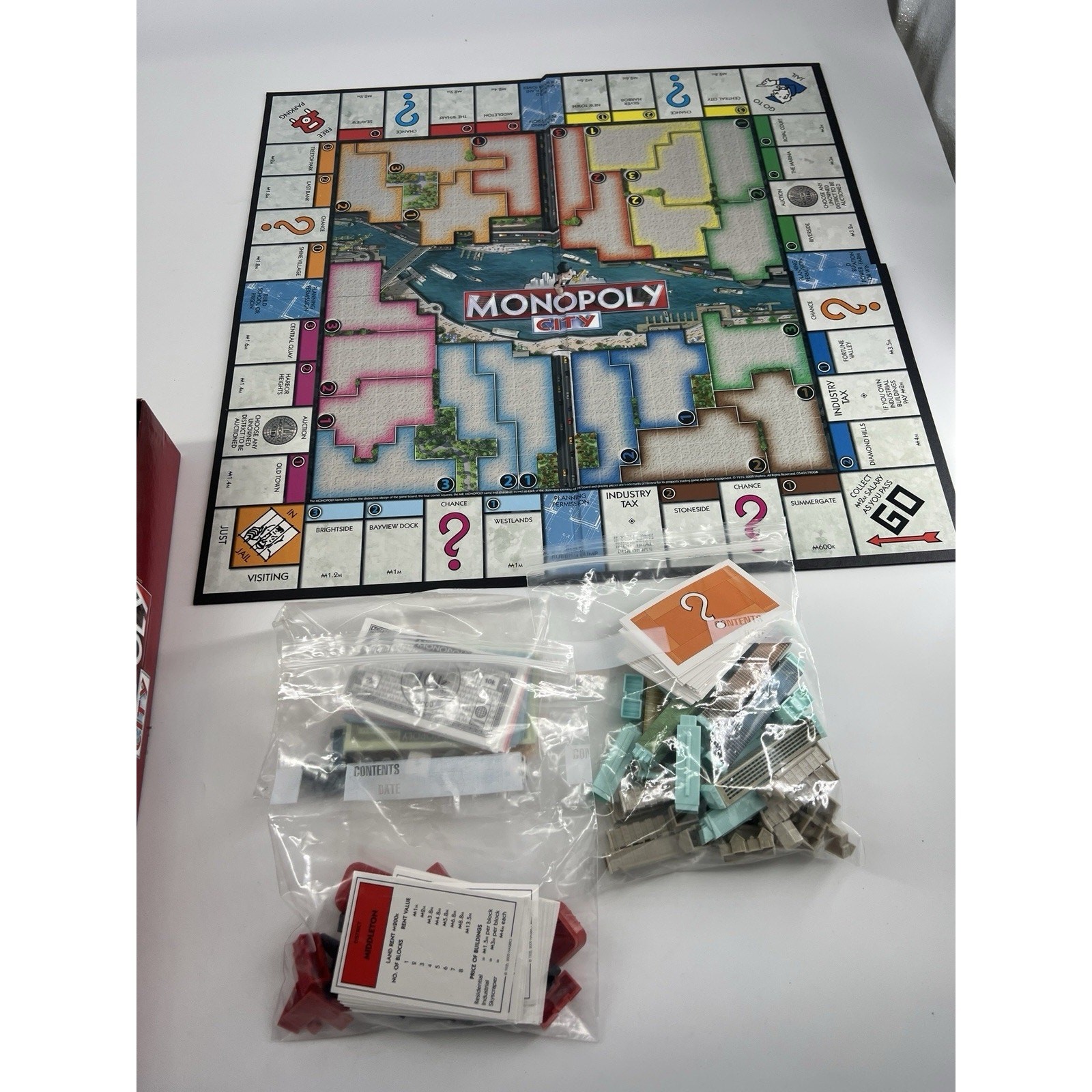 Monopoly City Edition 100% COMPLETE Hasbro Gaming 2009 3D Buildings Family