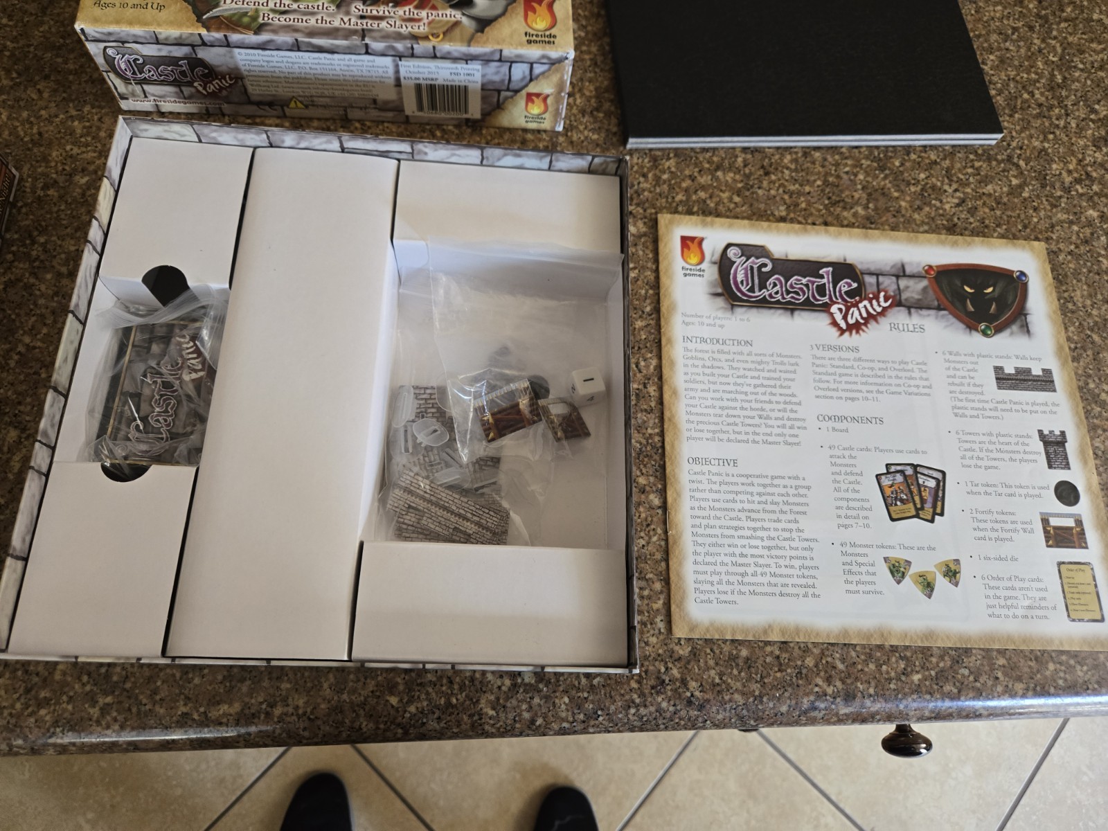 Castle Panic 1st Ed. LOT W/Wizards Tower & Dark Titan