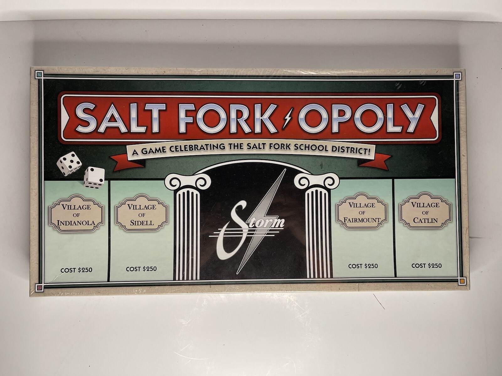 Salt Fork Opoly / Salt Fork, IL / Board game / New In Box / Eastern IL