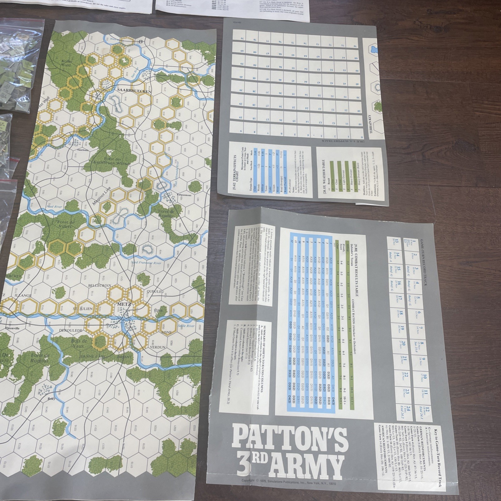 SPI War Game 1979 VICTORY IN THE WEST OPERATION GRENADE vol 1& 2 no box