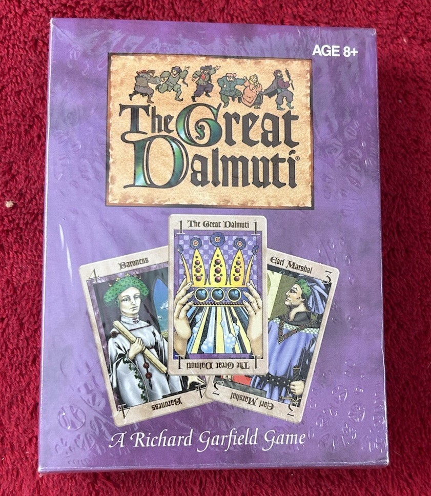 Hasbro GREAT DALMUTI Richard Garfield Wizard Coast Card Game 1995 SEALED New
