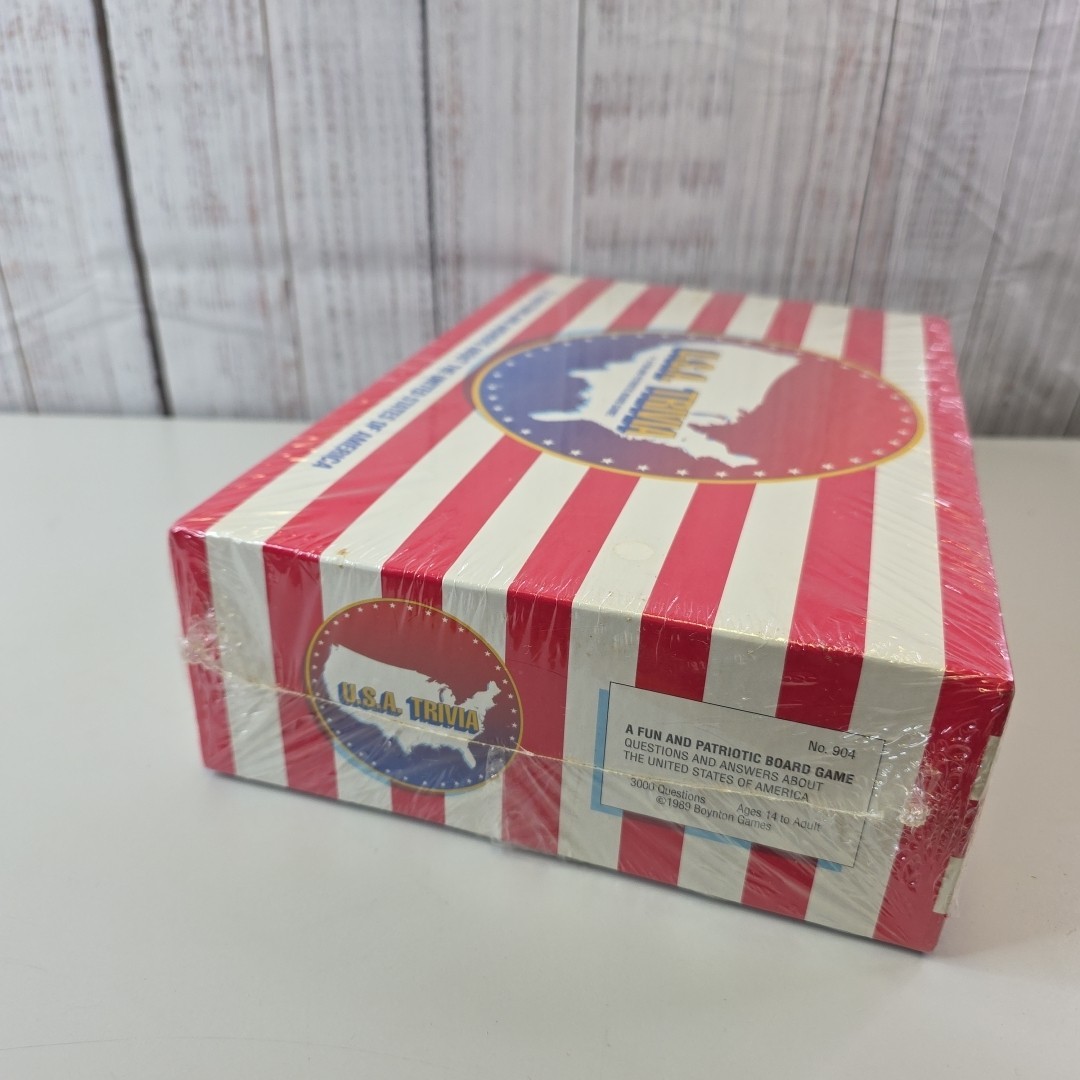 USA TRIVIA GAME a Fun and Patriotic Board Game 1989 Vintage