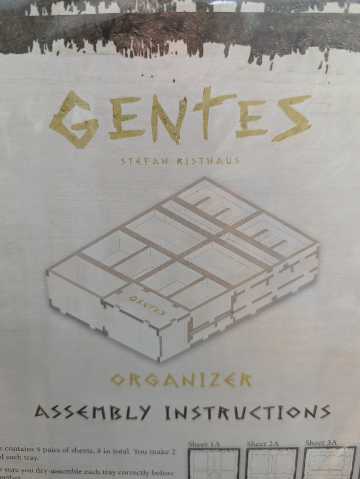 GENTES Deluxified Version Foam Organizer Assembly Required BASE GAME needed