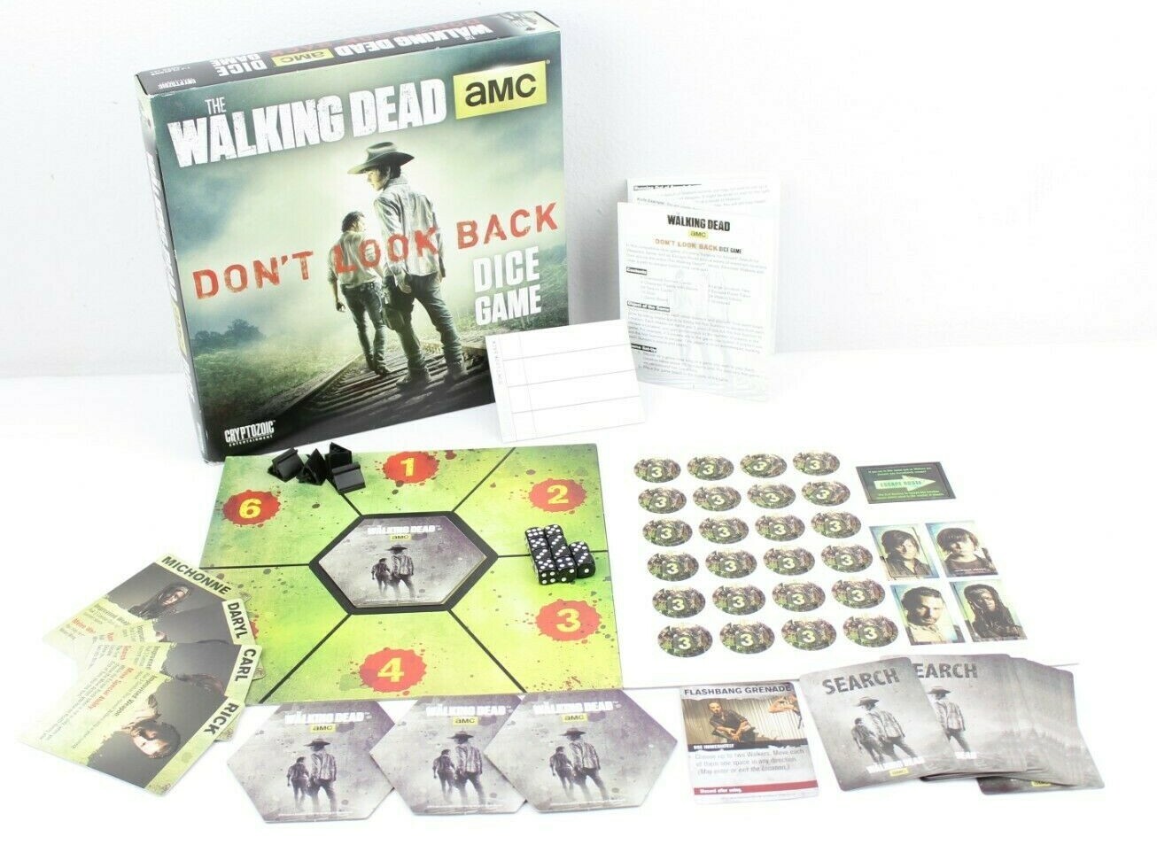 The Walking Dead: Don’t Look Back Dice Game Complete Cryptozoic Entertainment