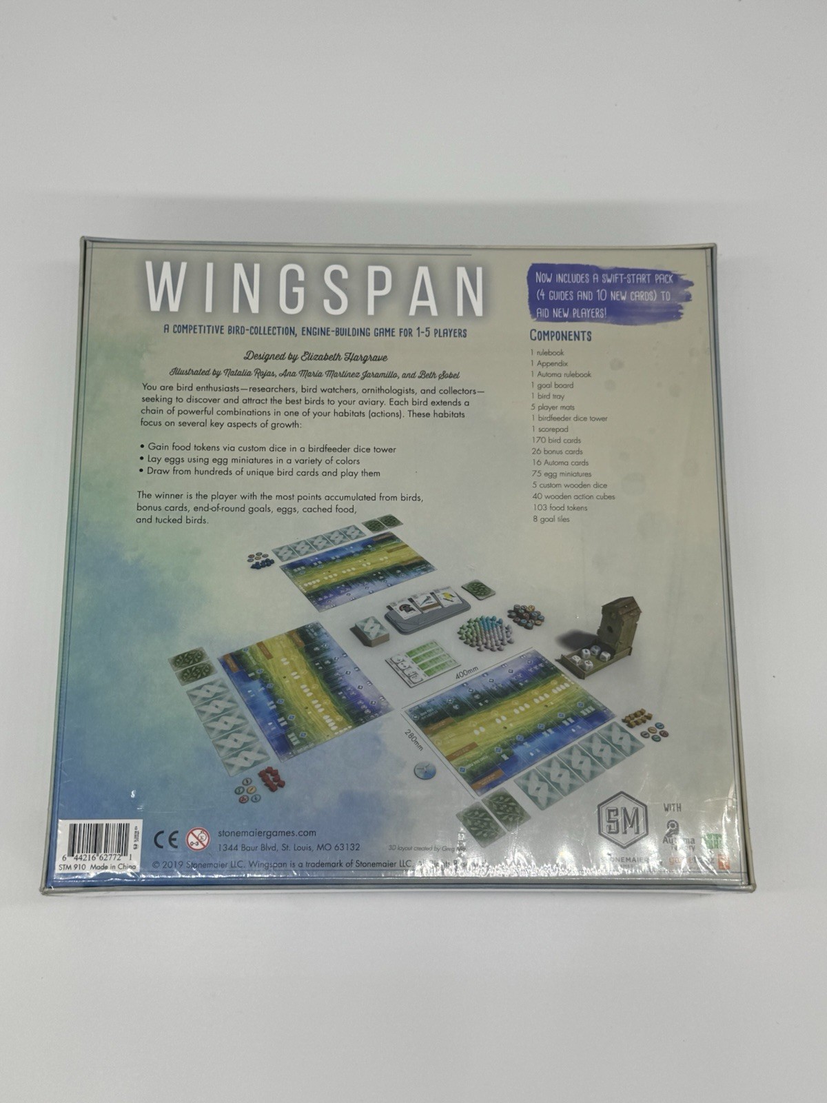 Wingspan 2nd Edition Stonemaier Games – Board Game New Sealed