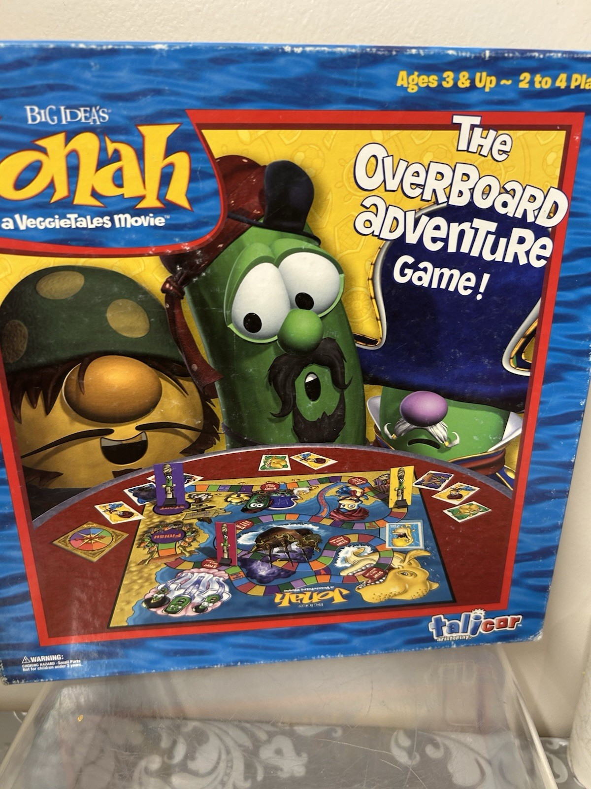 Vintage Jonah The Overboard Adventure Talicor VeggieTales Board Game Parts Only