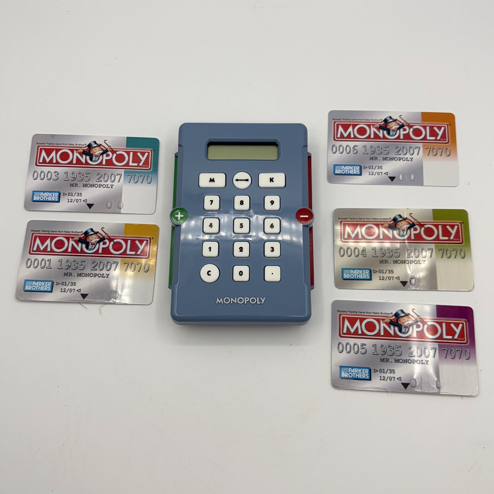 Monopoly Replacement Pieces 2007 Electronic Banking Unit & 5 Bank Cards Tested