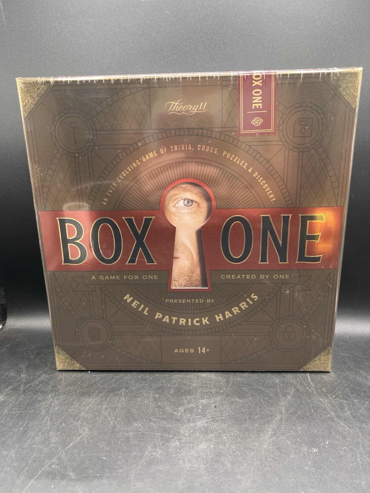 Box One Neil Patrick Harris Theory11 Puzzle Trivia Game Sealed Ages 14+