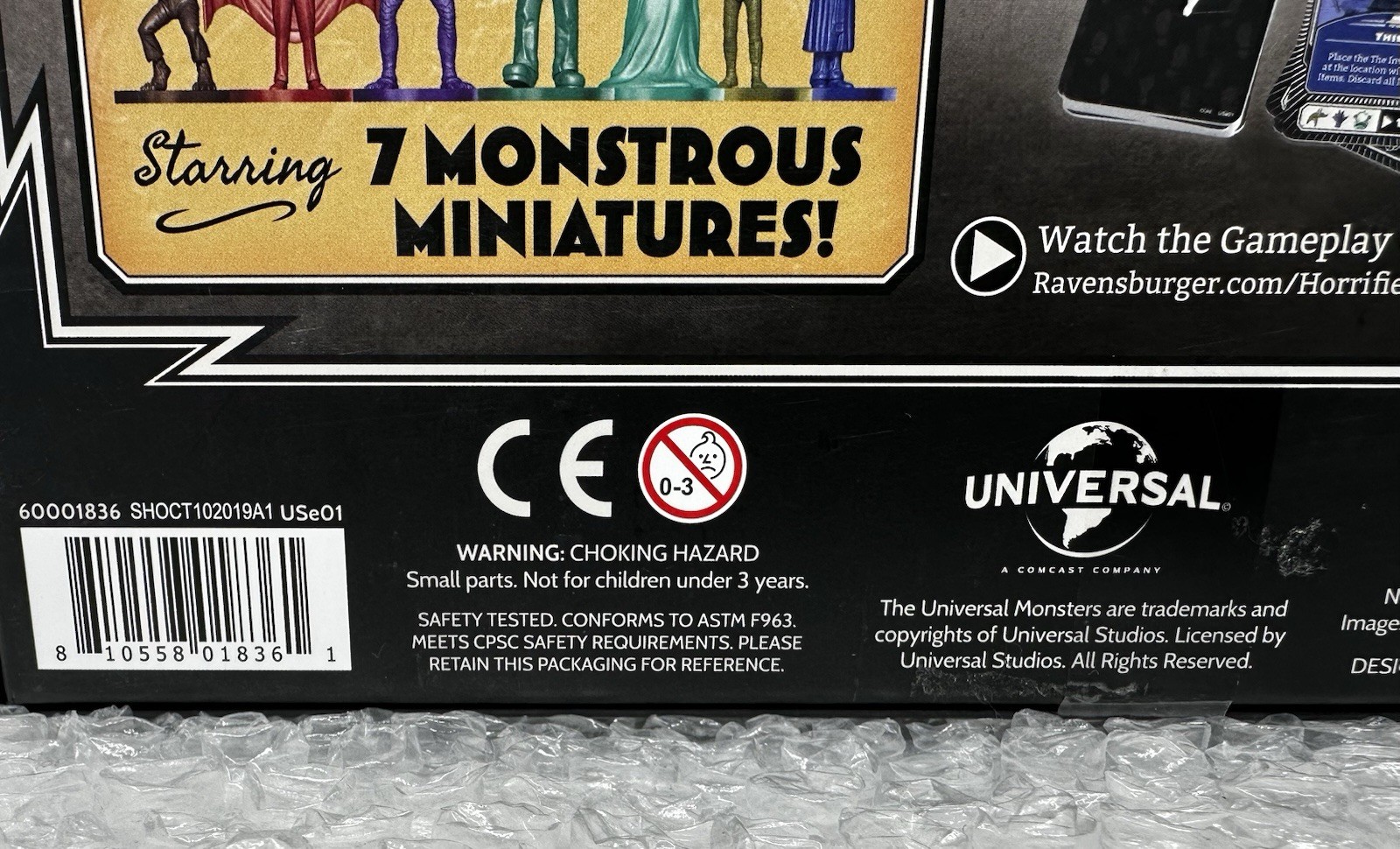 NEW Ravensburger HORRIFIED UNIVERSAL MONSTERS Studios Strategy Board GAME SEALED