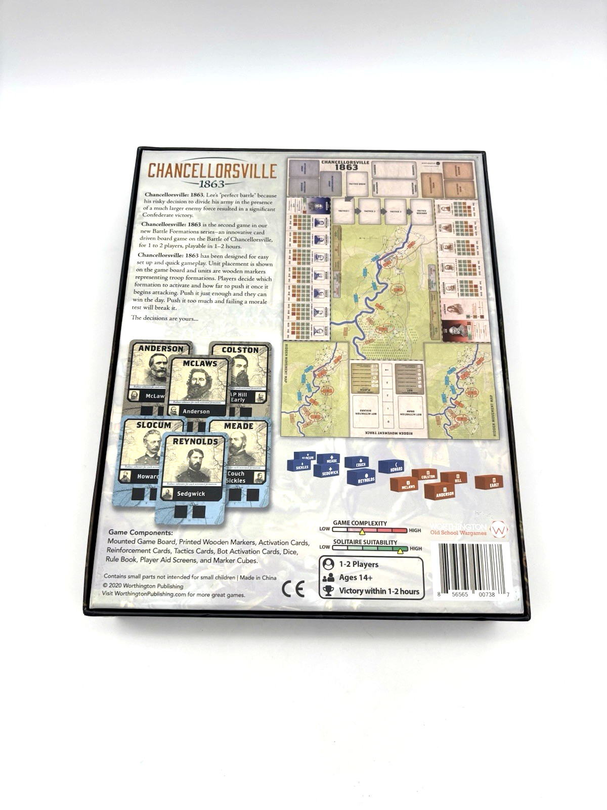 Chancellorsville 1863 Board Game War Strategy Worthington 2020 – New Open Box