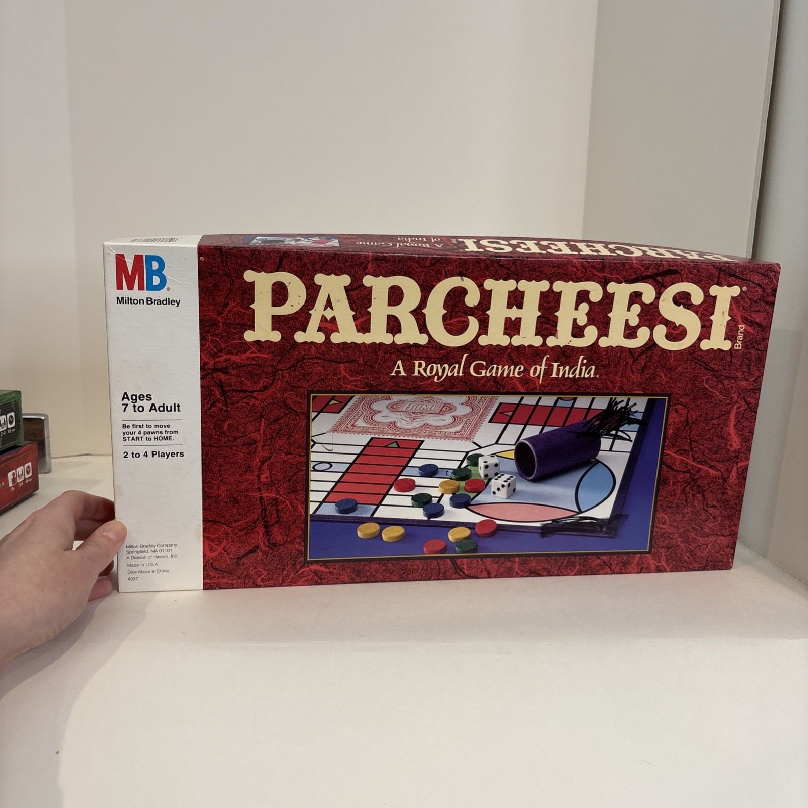 1989 Milton Bradley – Parcheesi Board Game – INCOMPLETE
