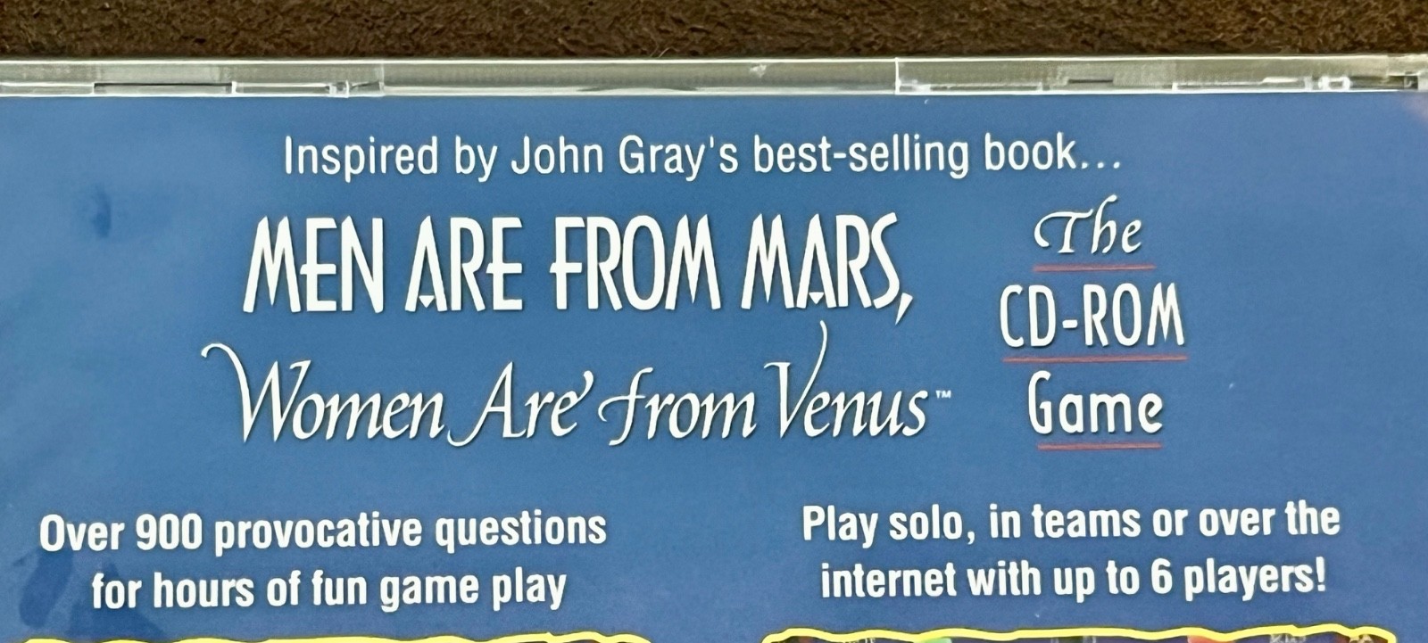 Men Are From Mars, Women Are From Venus – CD-ROM Game & USER GUIDE – Mattel 1999
