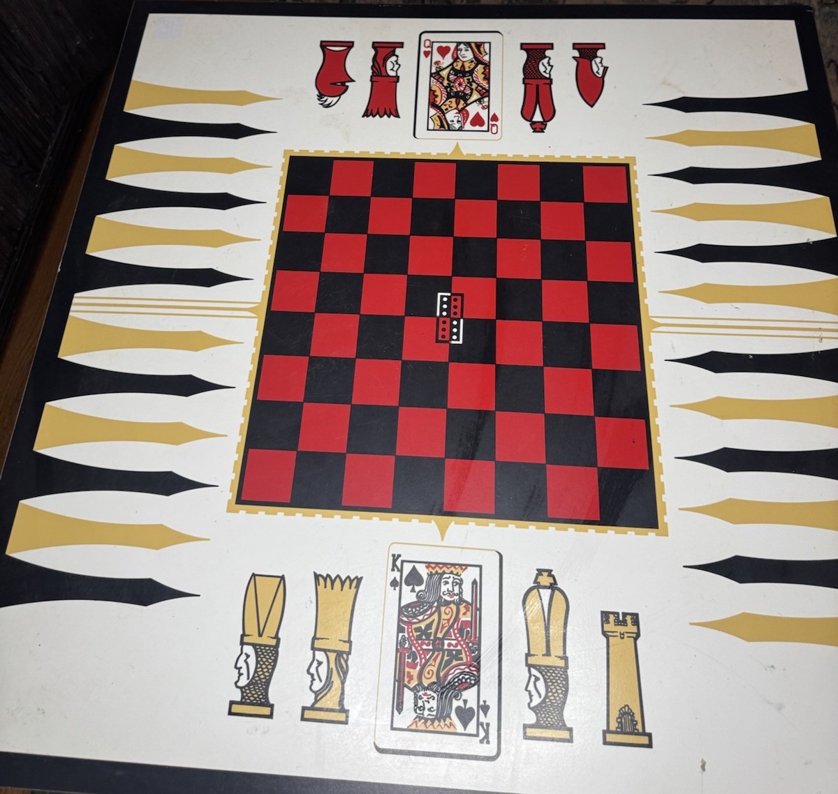 a vintage 1965 Selchow & Righter “Chess for Juniors” board game 3‘ x 3‘ 2 feet