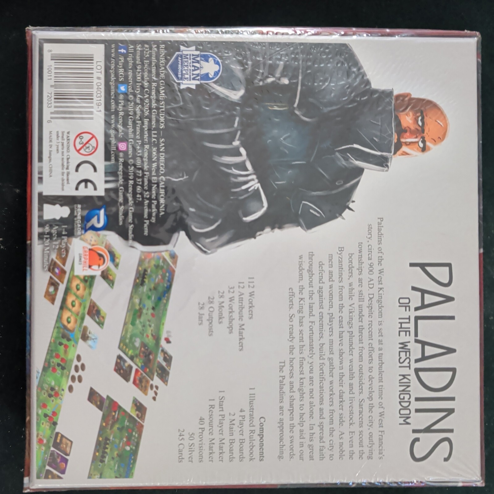 PALADINS OF THE WEST KINGDOM – Complete Board Game – New In Shrink – Renegade