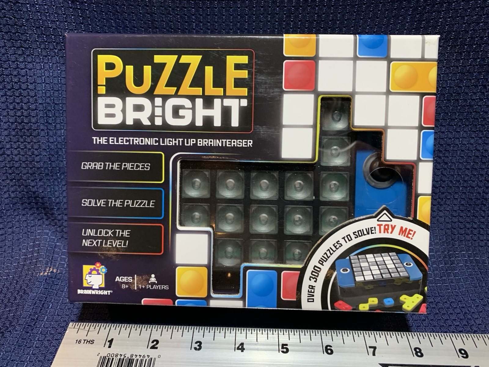 Brainwright Puzzle Bright Electronic Light Up Brainteaser Tested Works Complete