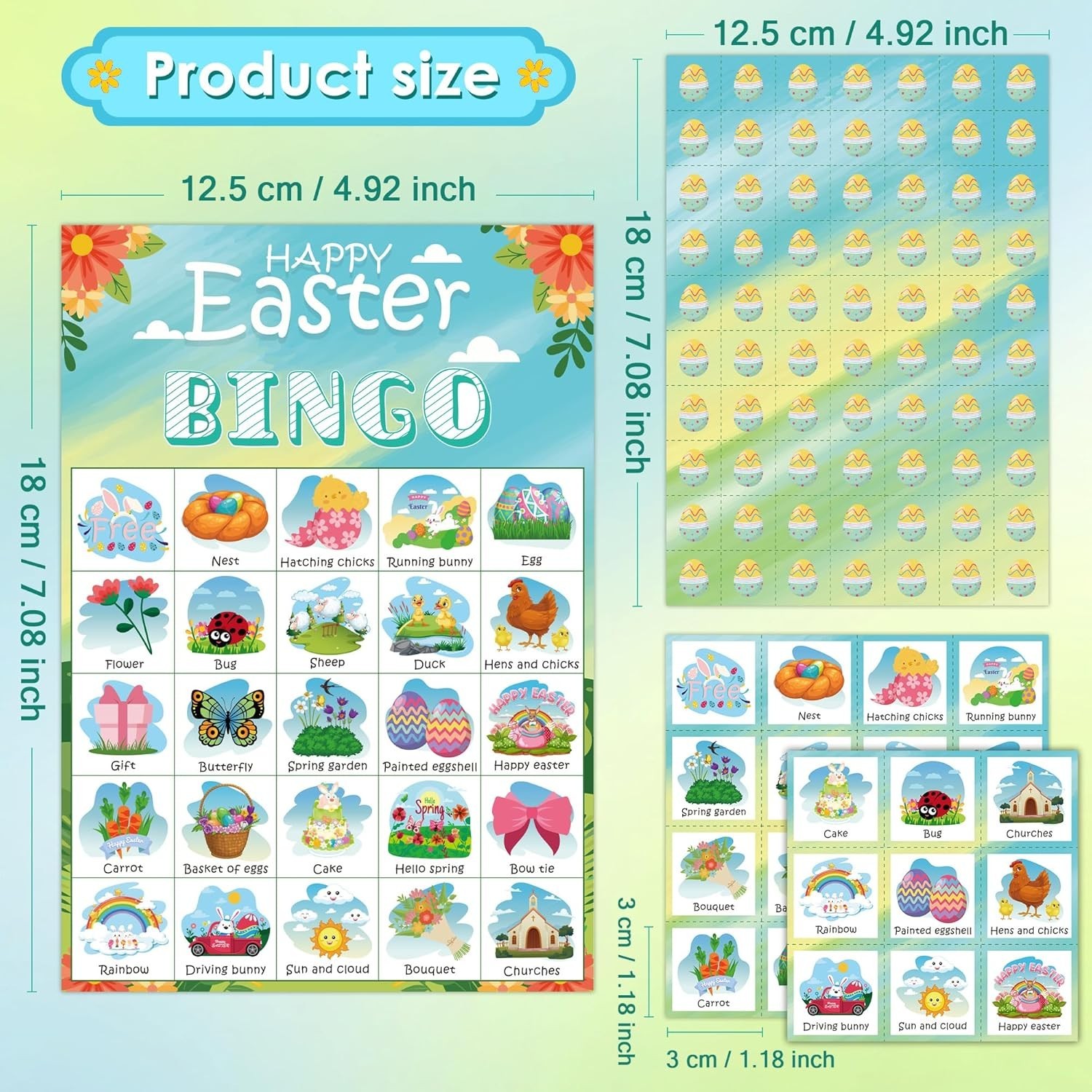 Easter Bingo Games for Kids | Easter Crafts Toys for Boys Girls Adults Teens,…