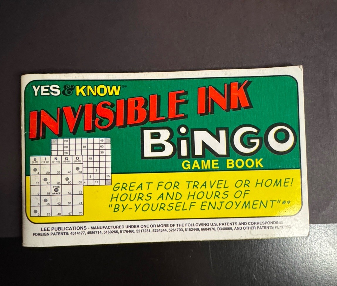 8 Yes & Know INVISIBLE INK Game Puzzle Quiz Books Lot Lee Pub 5 PENS Vtg READ