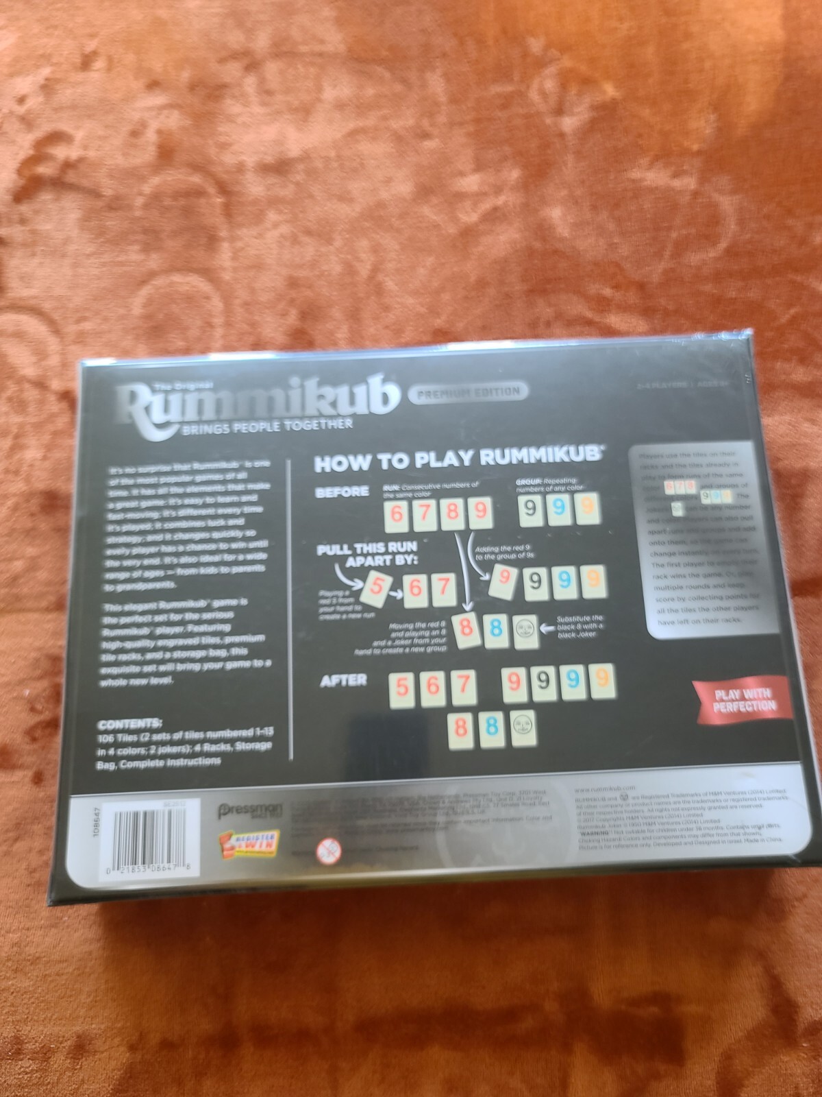 New – Pressman Toy The Original Rummikub – Premium Edition – Ages 8+