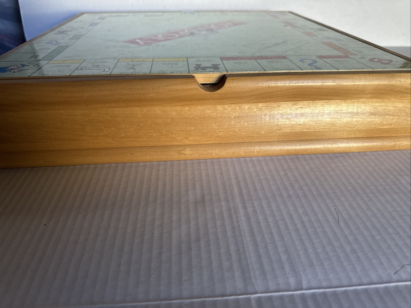 Deluxe Solid Wood Cabinet Monopoly + Clue + 6 Classic Games Chess Checkers Cards